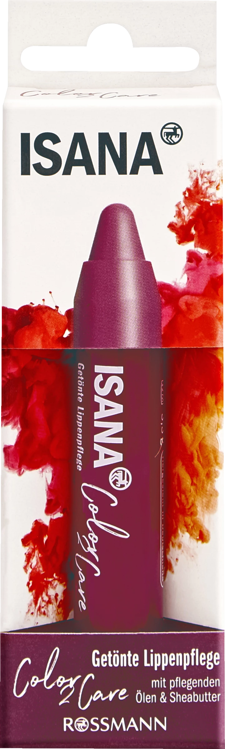 ISANA Getönte Lippenpflege Color 2 Care Berry 1 ISANA Getönte Lippenpflege Color 2 Care Berry