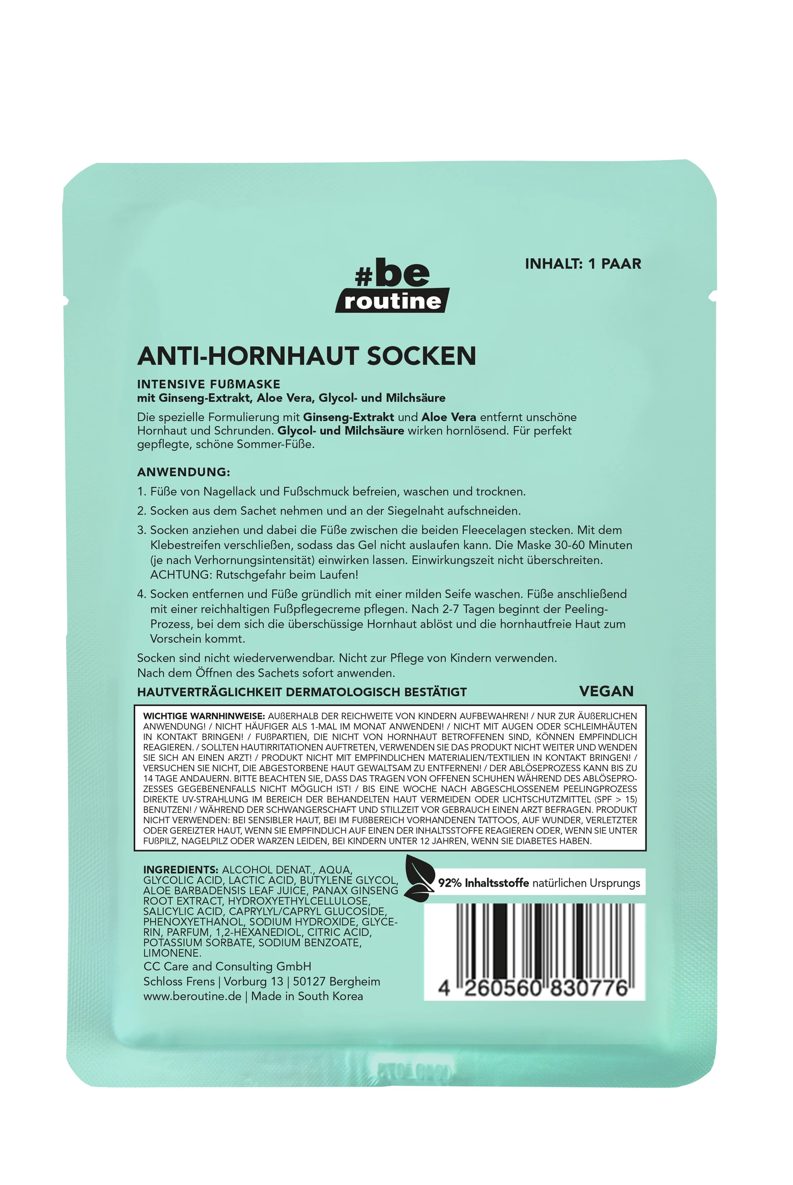#b.e. ROUTINE Anti-Hornhaut Socken 2 #b.e. ROUTINE Anti-Hornhaut Socken – Bild 2