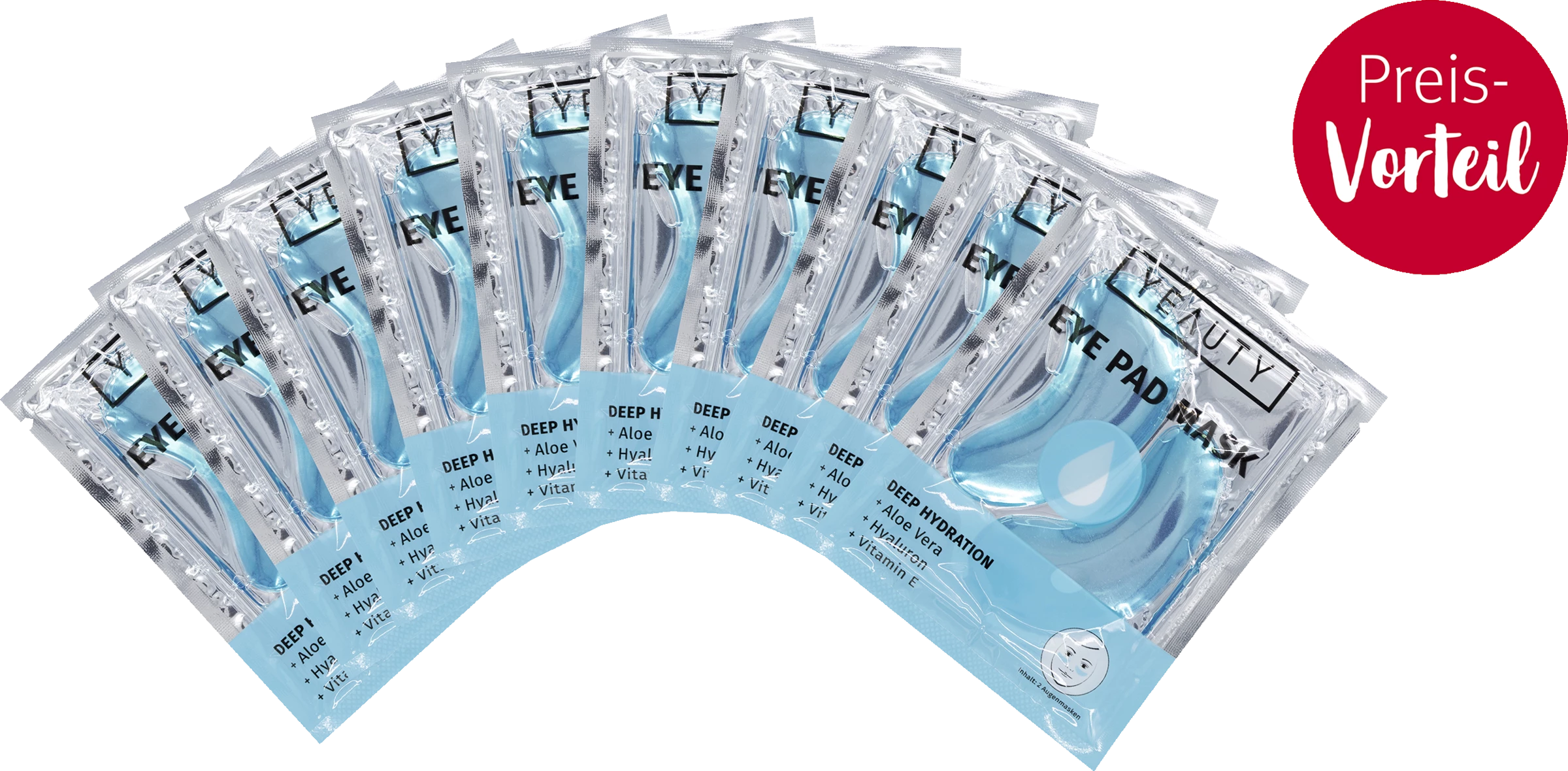 YEAUTY Vorteilspack Eye Pad Mask Deep Hydration 1 YEAUTY Vorteilspack Eye Pad Mask Deep Hydration