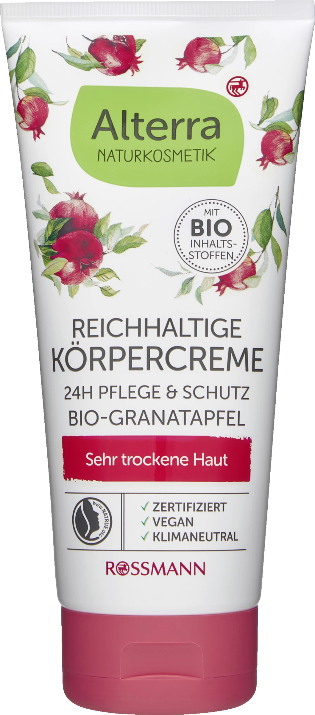 Alterra NATURKOSMETIK Reichhaltige Körpercreme Bio-Granatapfel & Bio-Sheabutter 1 Alterra NATURKOSMETIK Reichhaltige Körpercreme Bio-Granatapfel & Bio-Sheabutter