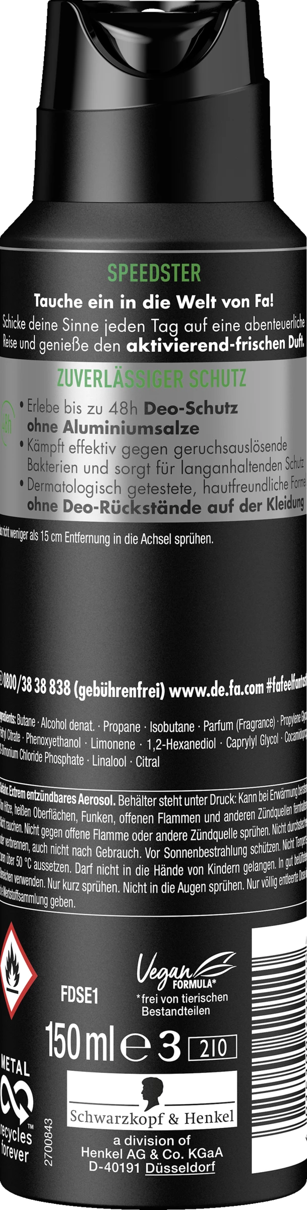 Fa Men Deodorant Speedster 2 Fa Men Deodorant Speedster – Bild 2