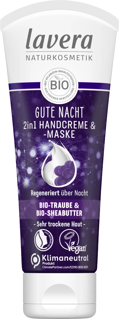 Lavera Gute Nacht 2in1 Handcreme & -maske 1 Lavera Gute Nacht 2in1 Handcreme & -maske