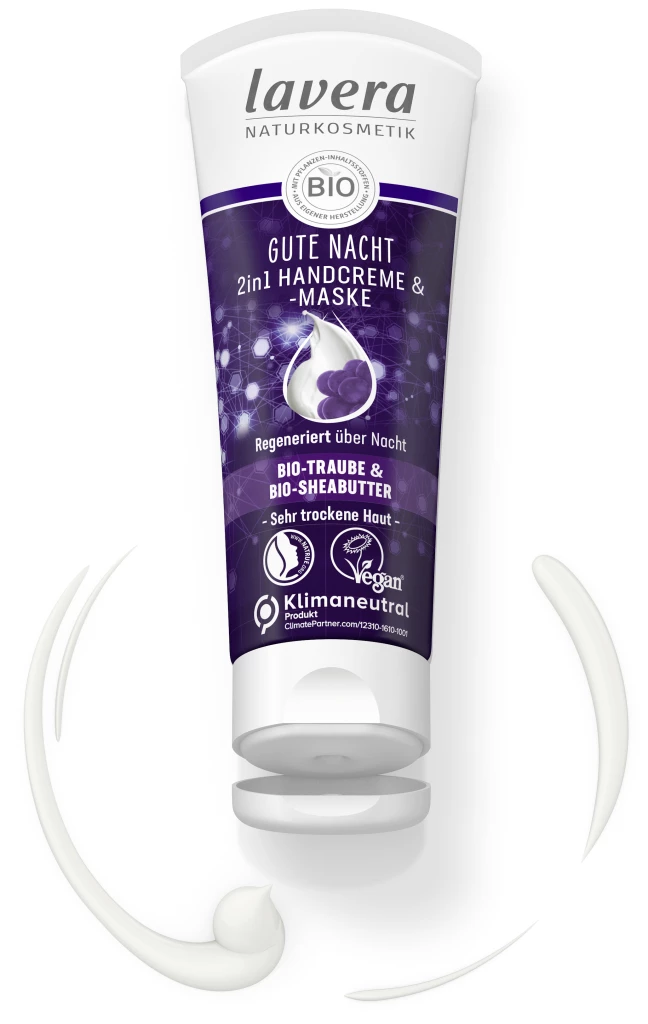 Lavera Gute Nacht 2in1 Handcreme & -maske 3 Lavera Gute Nacht 2in1 Handcreme & -maske – Bild 3