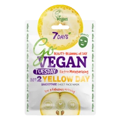 7DAYS Go VEGAN TUESDAY YELLOW DAY Tuchmaske