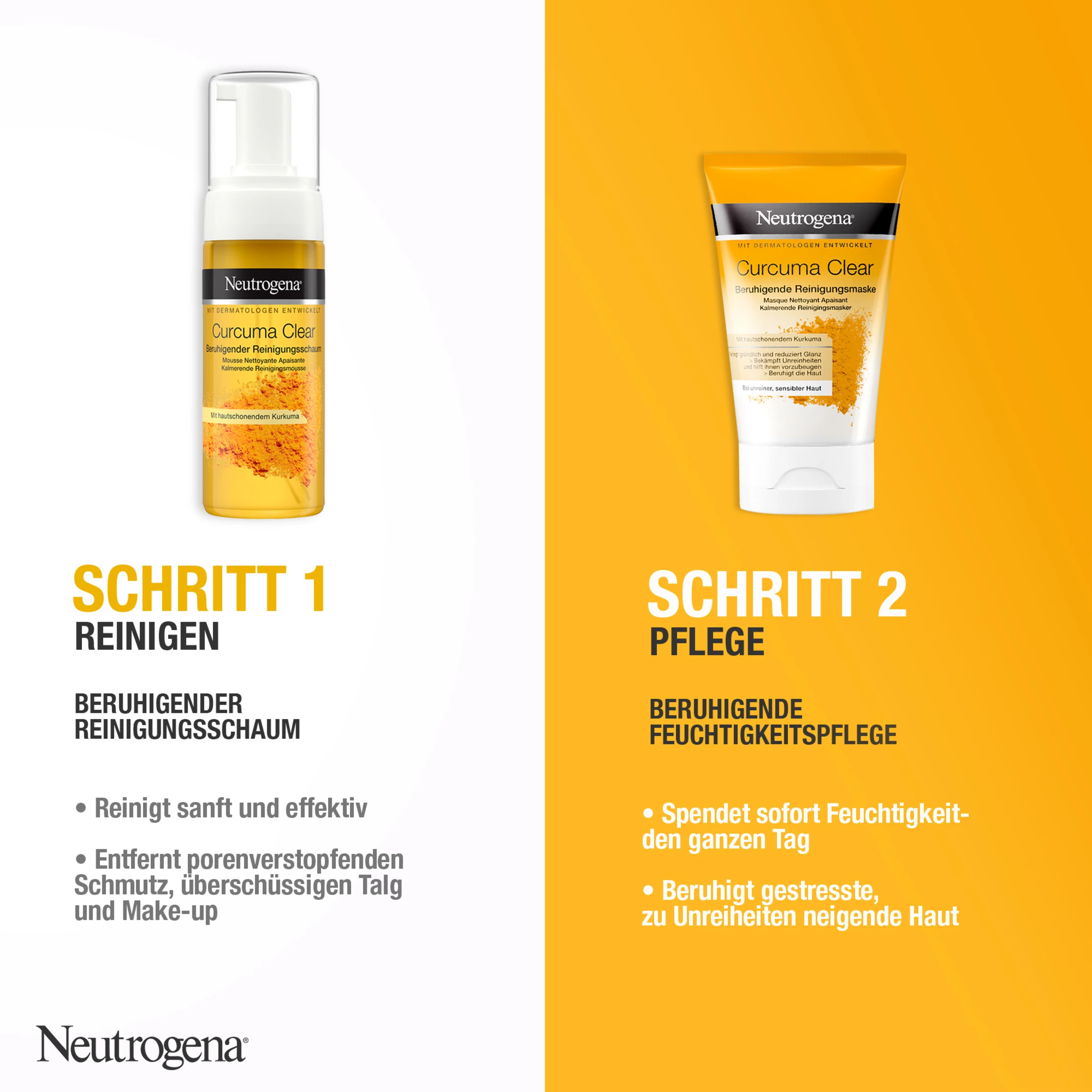 Neutrogena Curcuma Clear Pflegeset 3 Neutrogena Curcuma Clear Pflegeset – Bild 3
