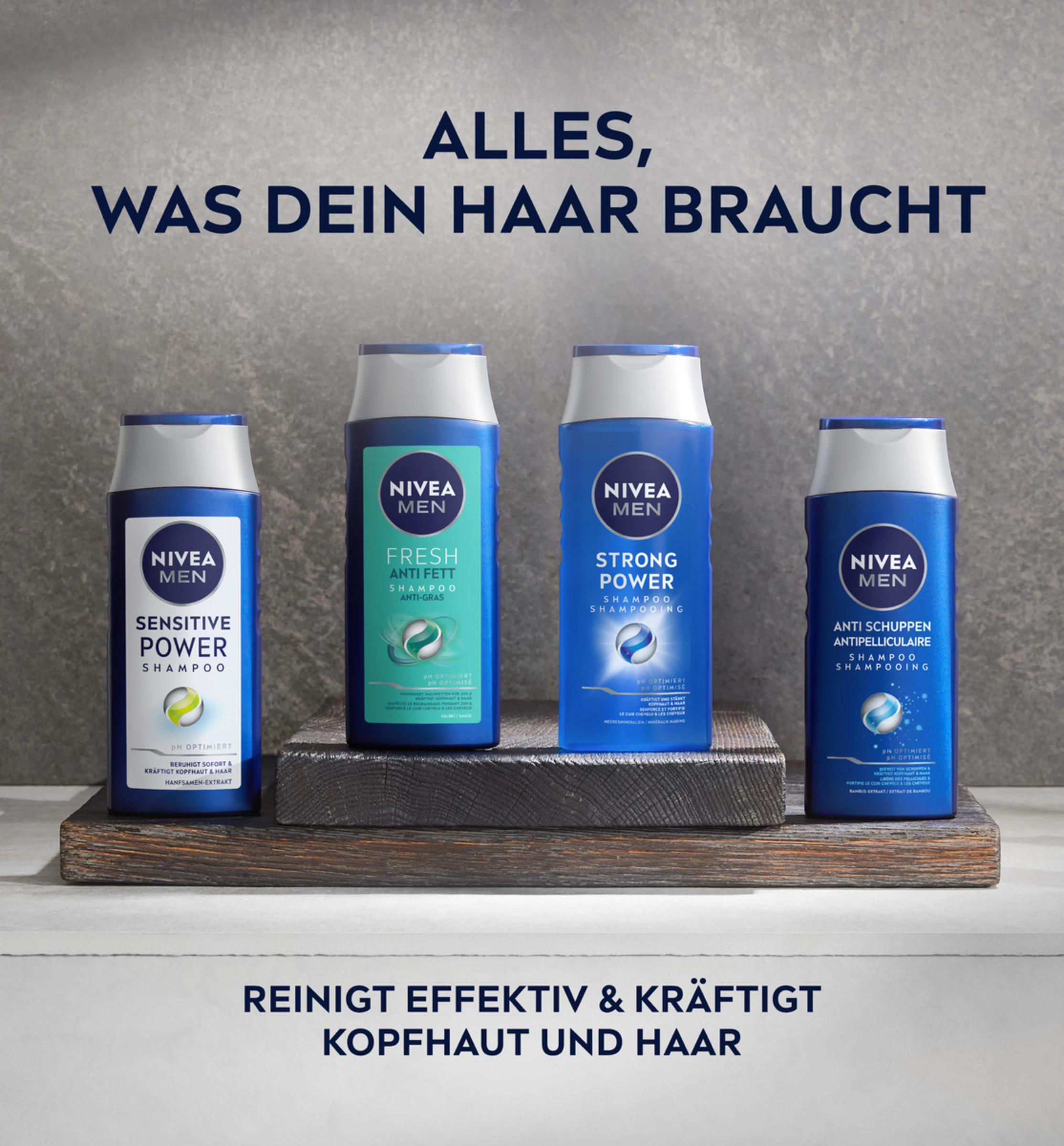 NIVEA MEN Sensitiv Power Shampoo 6 NIVEA MEN Sensitiv Power Shampoo – Bild 6