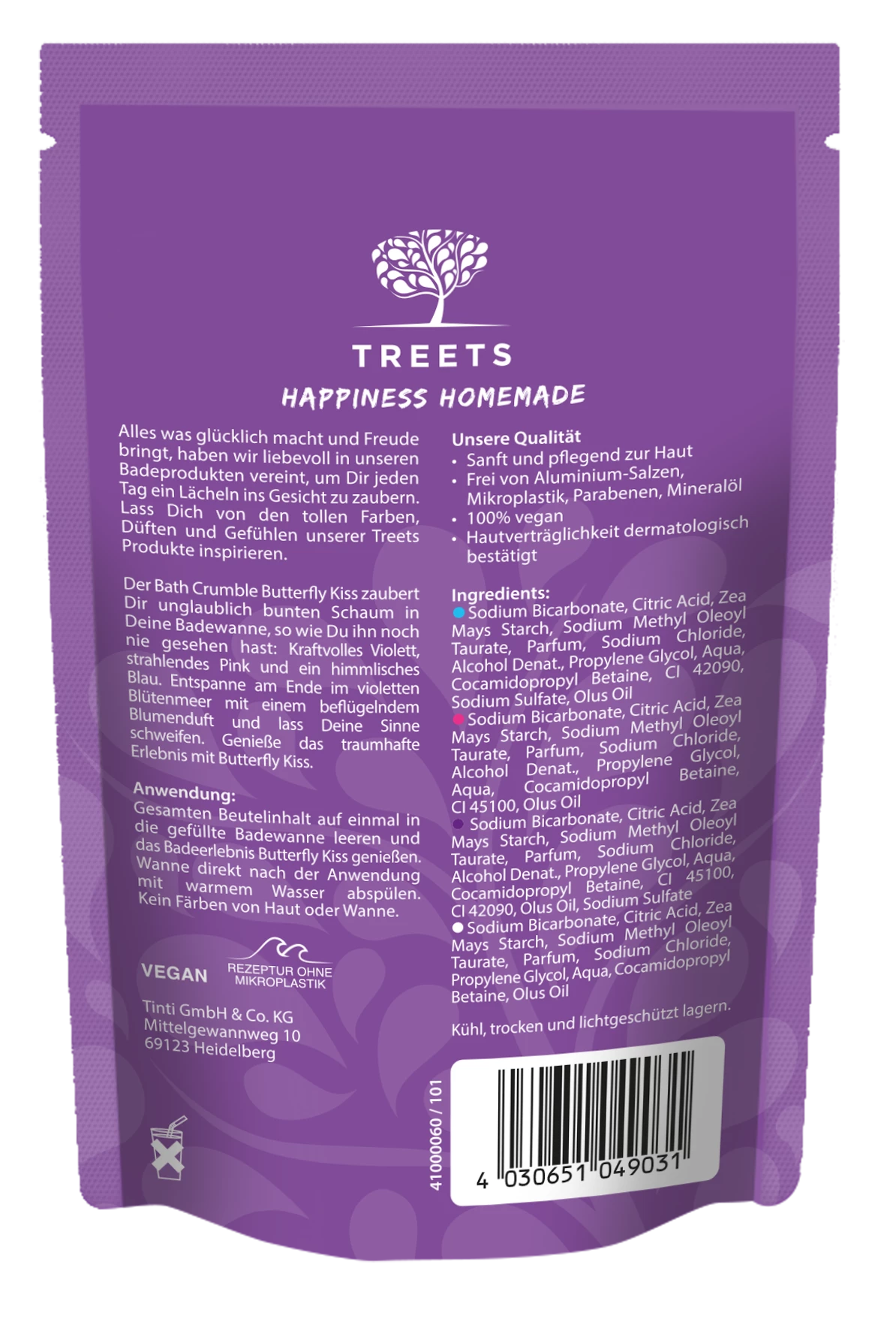 Treets Badezusatz Bath Crumble Butterfly Kiss 2 Treets Badezusatz Bath Crumble Butterfly Kiss – Bild 2