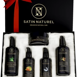 Satin Naturel Luxuriöses Bio Anti-Aging Geschenkset