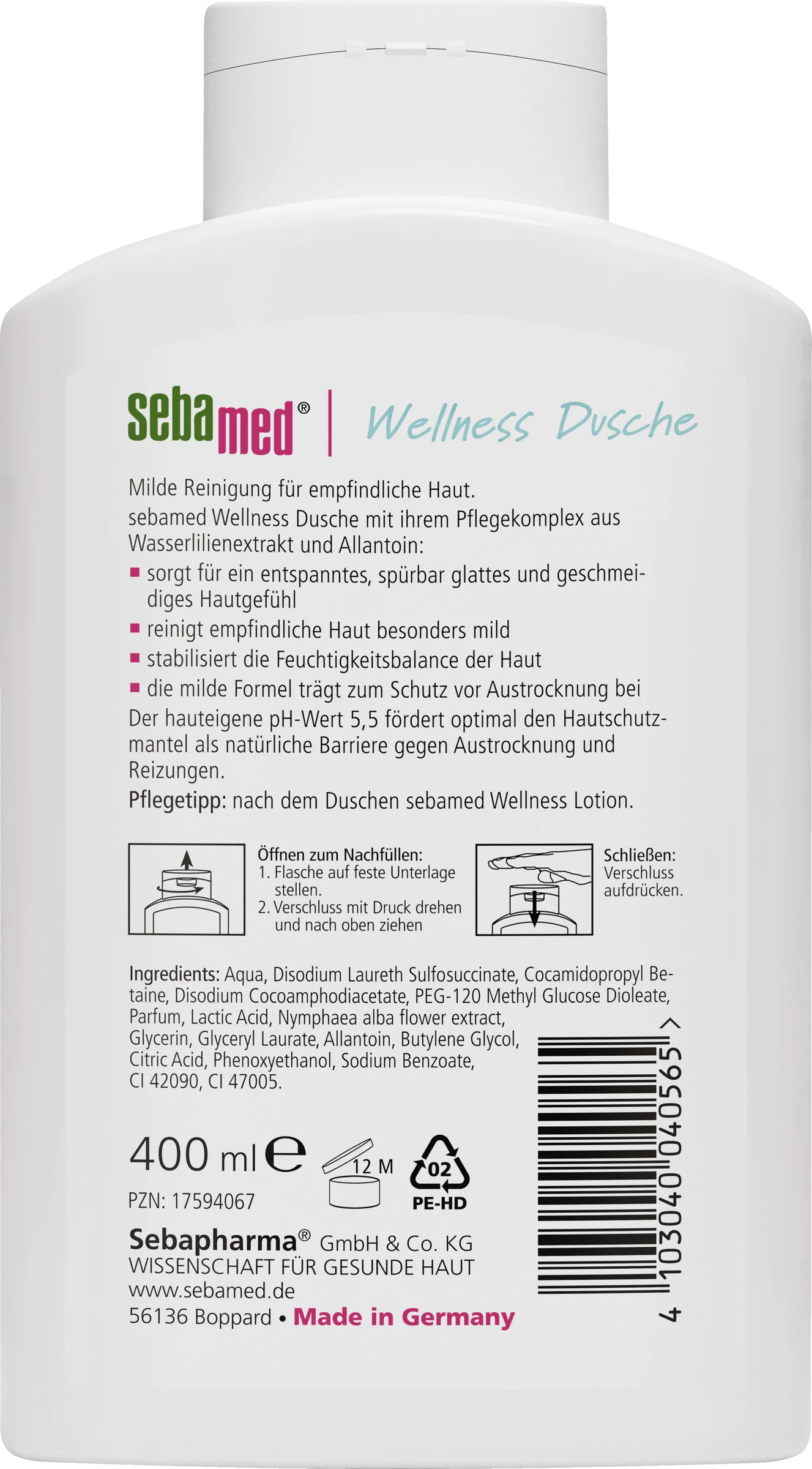Sebamed Wellness Dusche 2 Sebamed Wellness Dusche – Bild 2