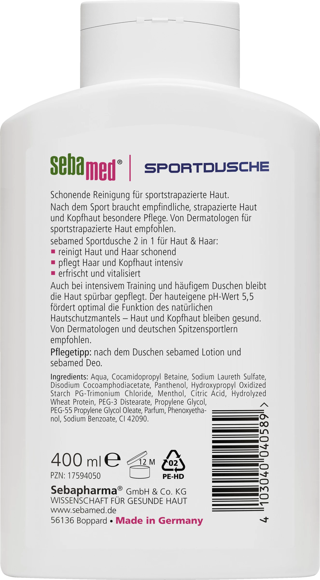 Sebamed Sport Dusche 2 Sebamed Sport Dusche – Bild 2