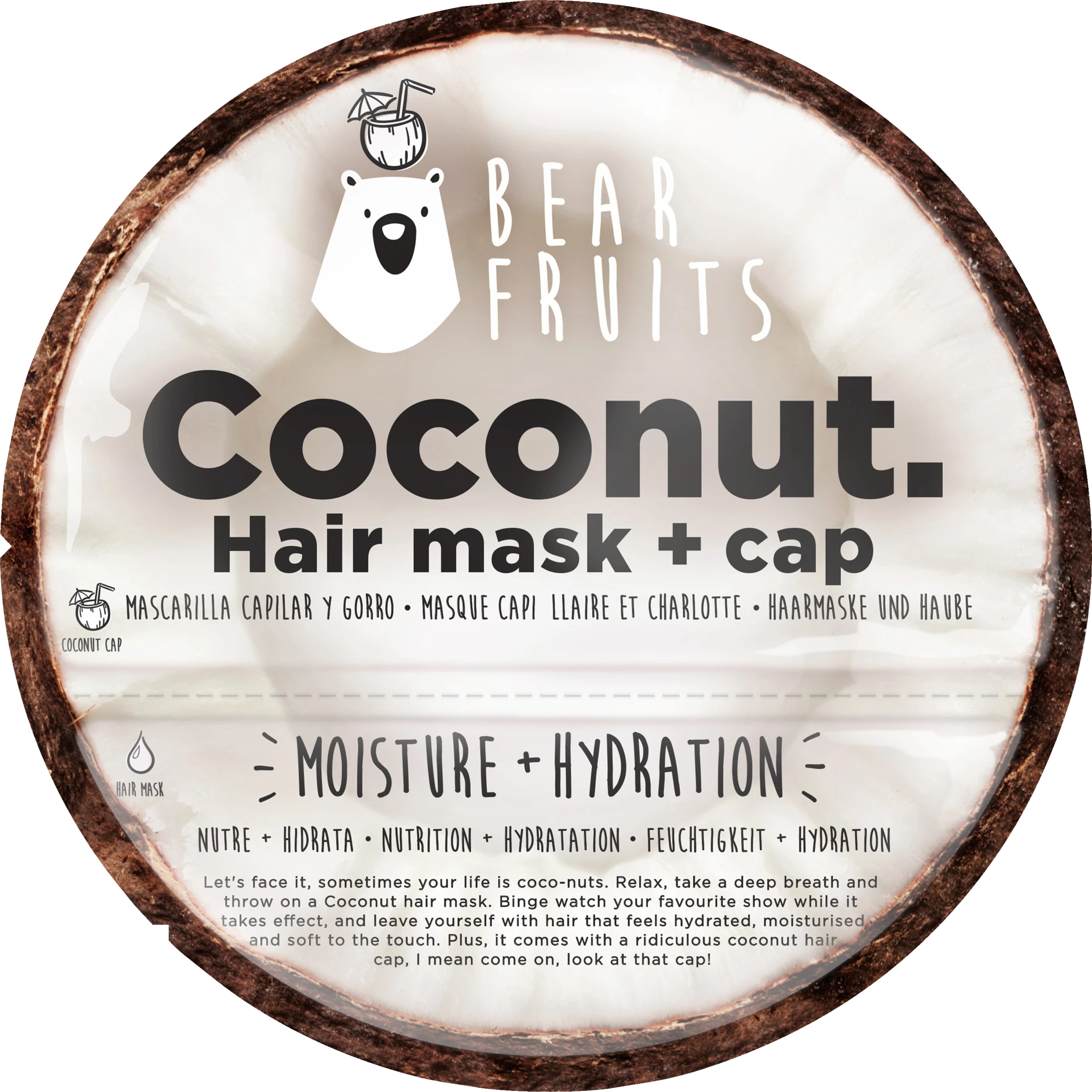Bear Fruits Haarmaske Coconut + Cap 1 Bear Fruits Haarmaske Coconut + Cap