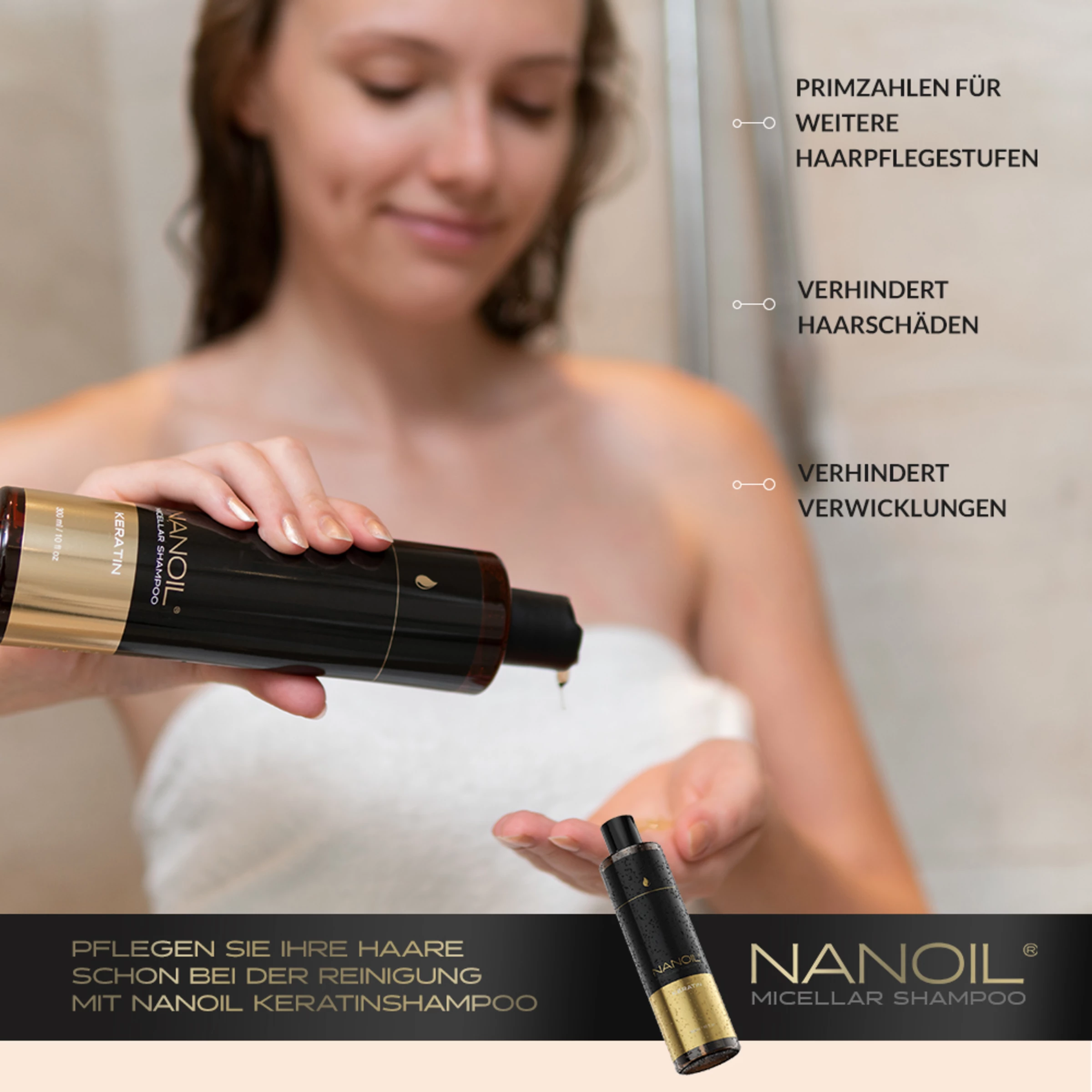 NANOIL Mizellenshampoo Mit Keratin 10 NANOIL Mizellenshampoo Mit Keratin – Bild 10