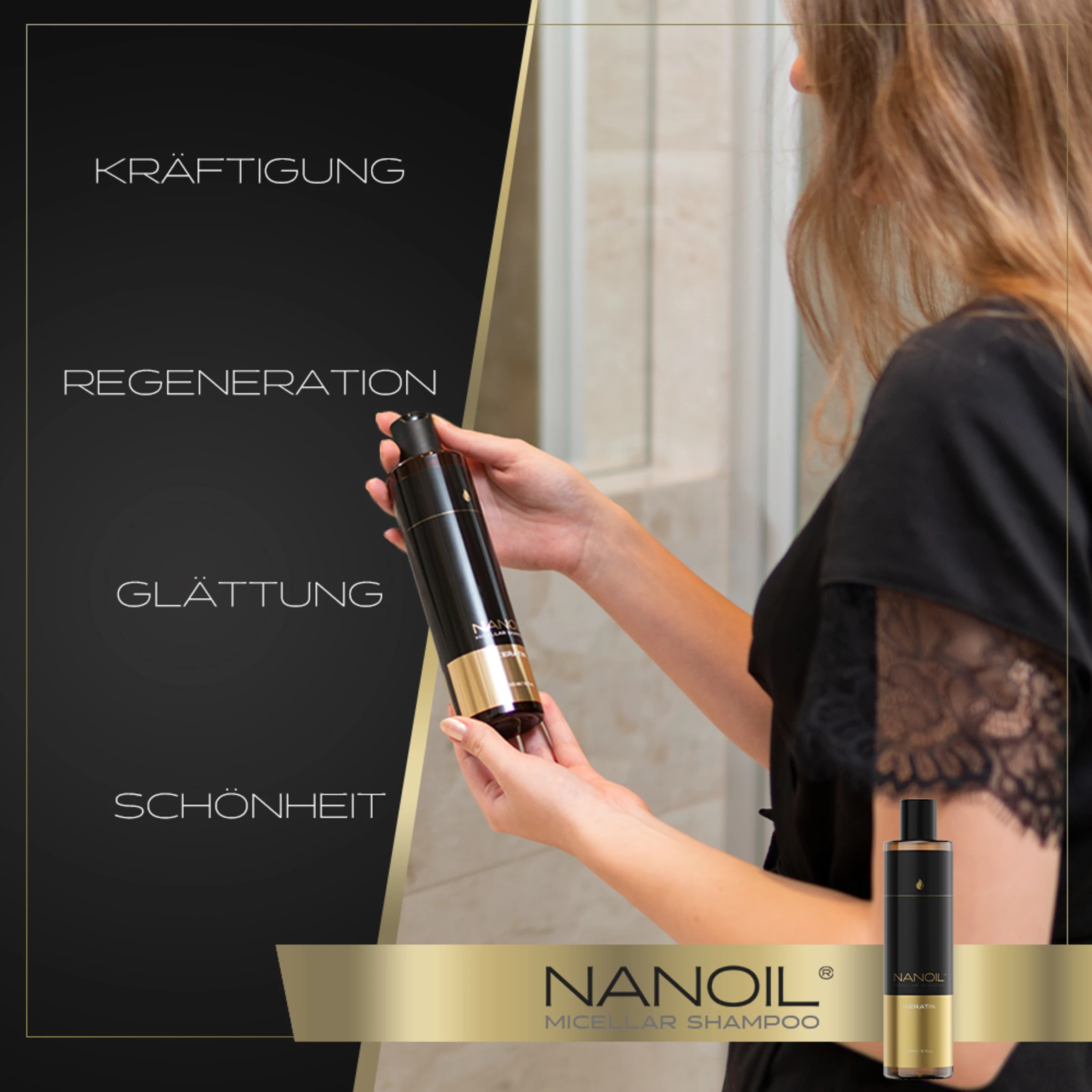 NANOIL Mizellenshampoo Mit Keratin 11 NANOIL Mizellenshampoo Mit Keratin – Bild 11