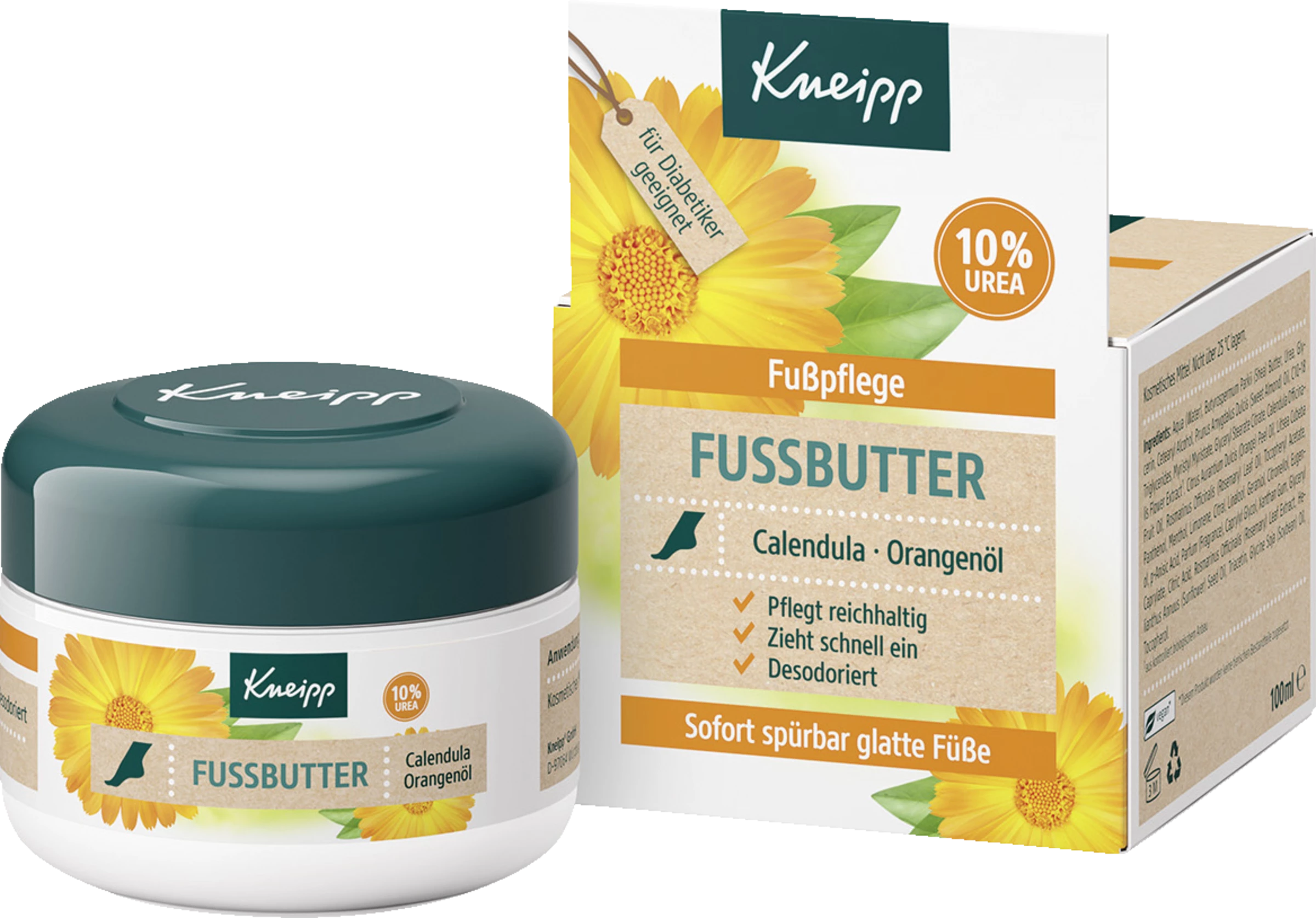 Kneipp Fussbutter Calendula & Orangenöl 6 Kneipp Fussbutter Calendula & Orangenöl – Bild 6