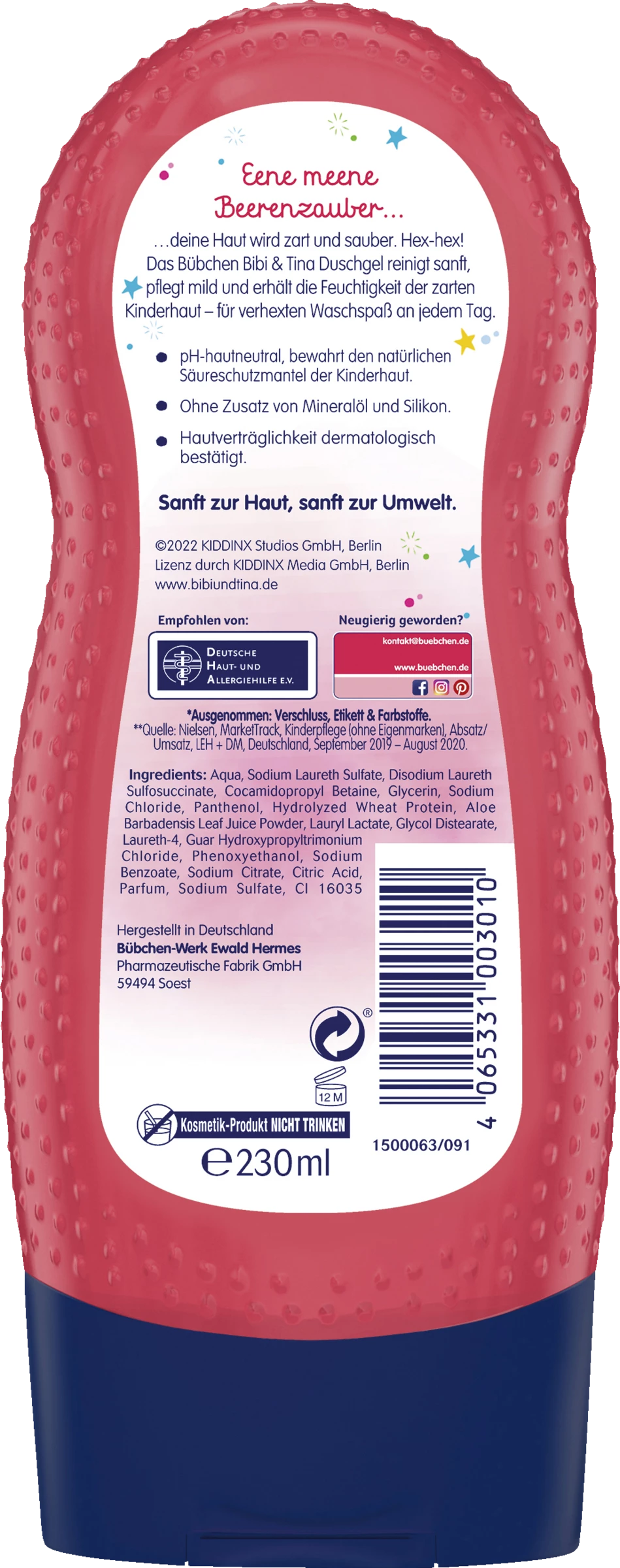 Bübchen Bibi & Tina Duschgel Beerenzauber 2 Bübchen Bibi & Tina Duschgel Beerenzauber – Bild 2