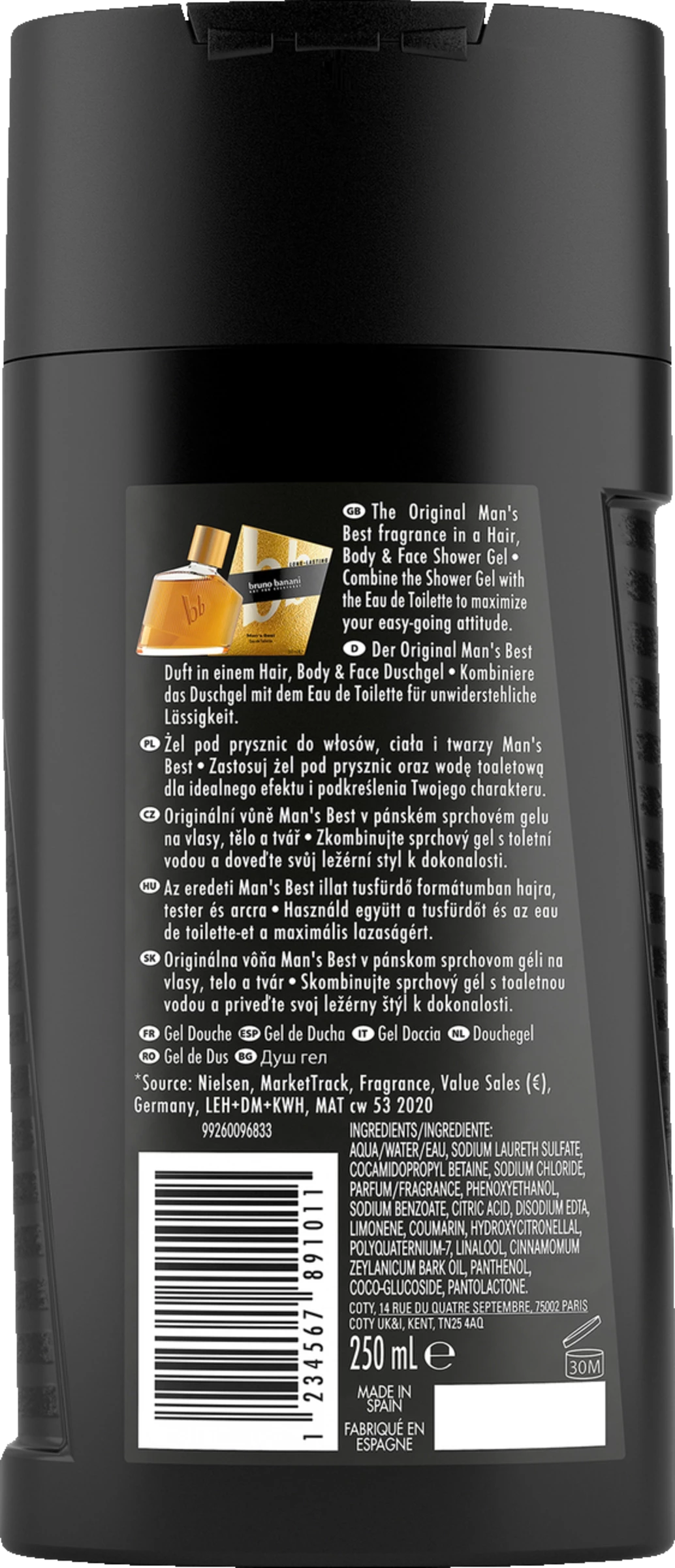 Bruno Banani Man´s Best 3in1 Shower Gel 2 Bruno Banani Man´s Best 3in1 Shower Gel – Bild 2