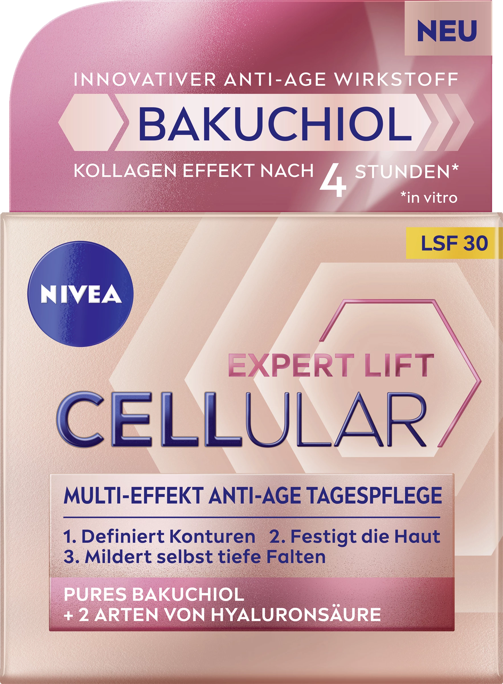 NIVEA Expert Lift Cellular Multi-Effekt Anti-Age Tagespflege LSF 30 1 NIVEA Expert Lift Cellular Multi-Effekt Anti-Age Tagespflege LSF 30