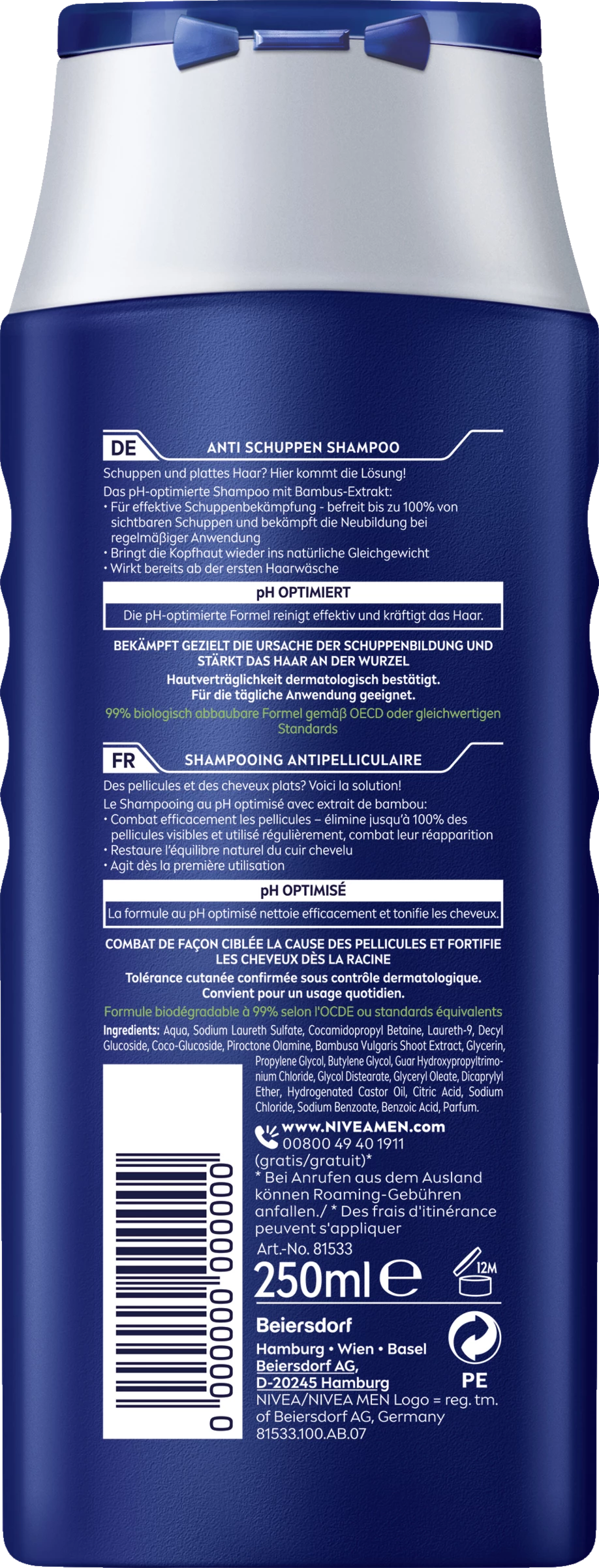 NIVEA MEN Anti Schuppen Shampoo 2 NIVEA MEN Anti Schuppen Shampoo – Bild 2