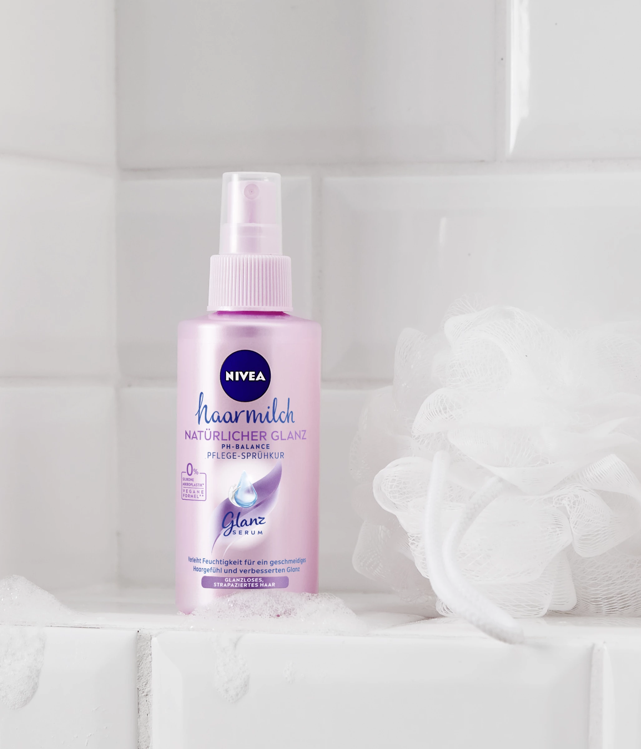 NIVEA Haarmilch Natürlicher Glanz PH-Balance Pflege-Sprühkur 5 NIVEA Haarmilch Natürlicher Glanz PH-Balance Pflege-Sprühkur – Bild 5