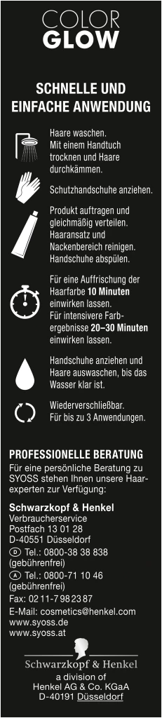 Syoss Colorglow Pflegende Haartönung Platin Blond 4 Syoss Colorglow Pflegende Haartönung Platin Blond – Bild 4