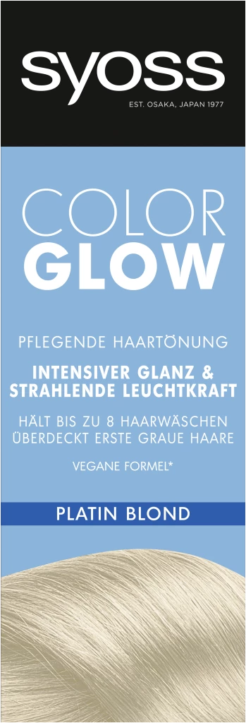 Syoss Colorglow Pflegende Haartönung Platin Blond 1 Syoss Colorglow Pflegende Haartönung Platin Blond