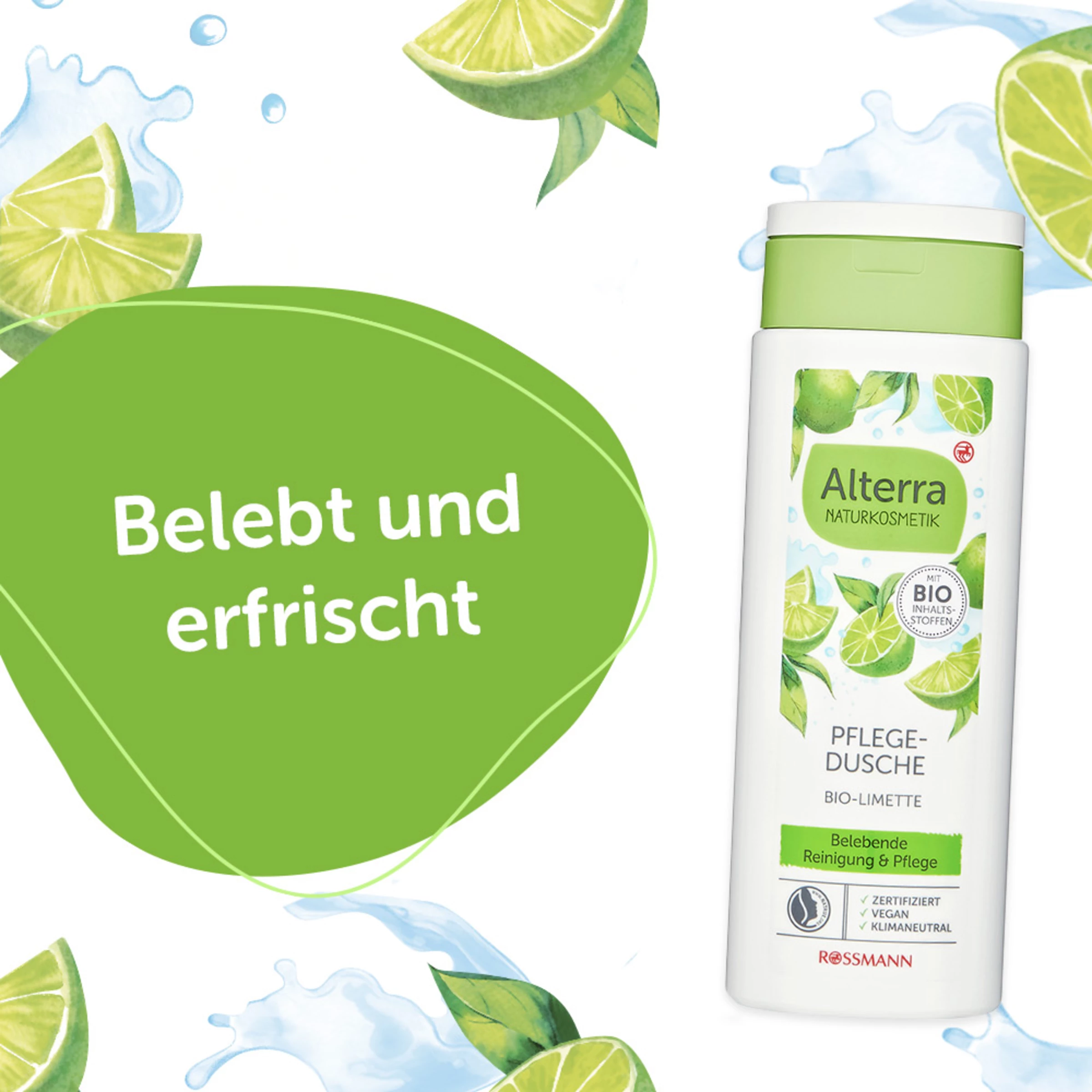 Alterra NATURKOSMETIK Pflegedusche Bio-Limette 4 Alterra NATURKOSMETIK Pflegedusche Bio-Limette – Bild 4