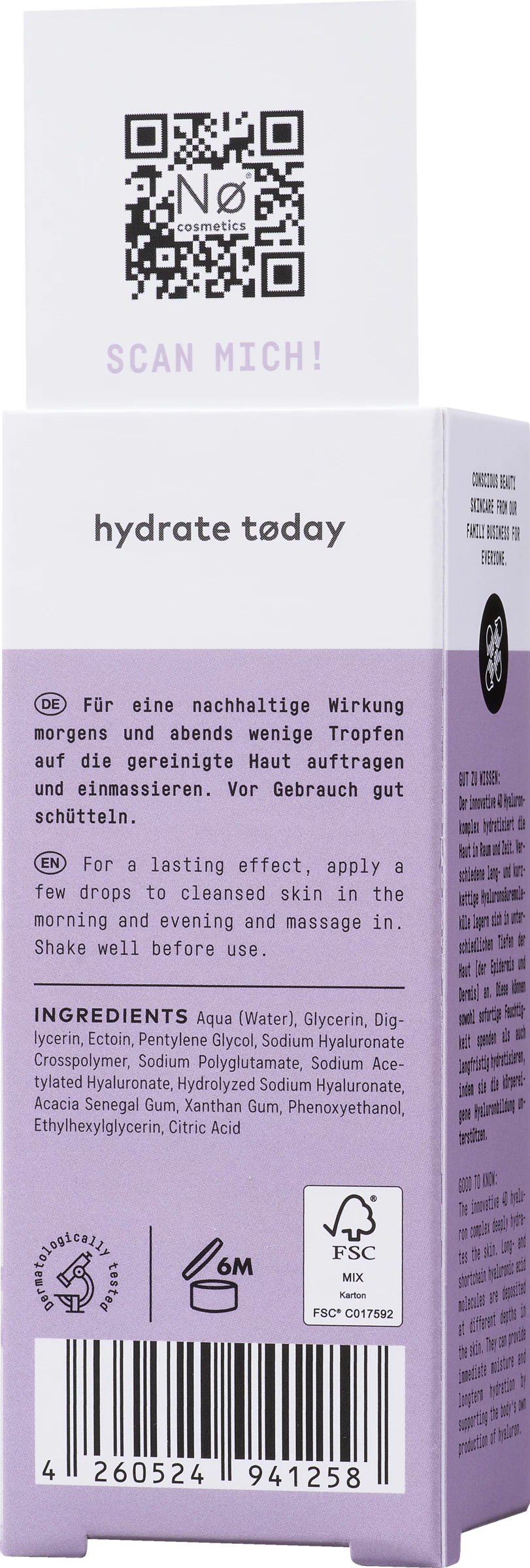 Nø Hydrate Today HYPERDRATION® 4D HYALURON SERUM 3 Nø Hydrate Today HYPERDRATION® 4D HYALURON SERUM – Bild 3