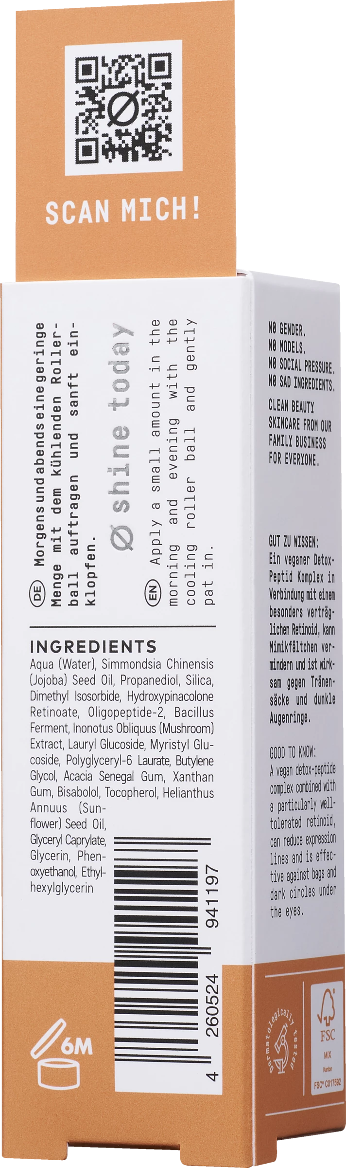 Nø Shine Today Retinol Augen Roll-On 2 Nø Shine Today Retinol Augen Roll-On – Bild 2