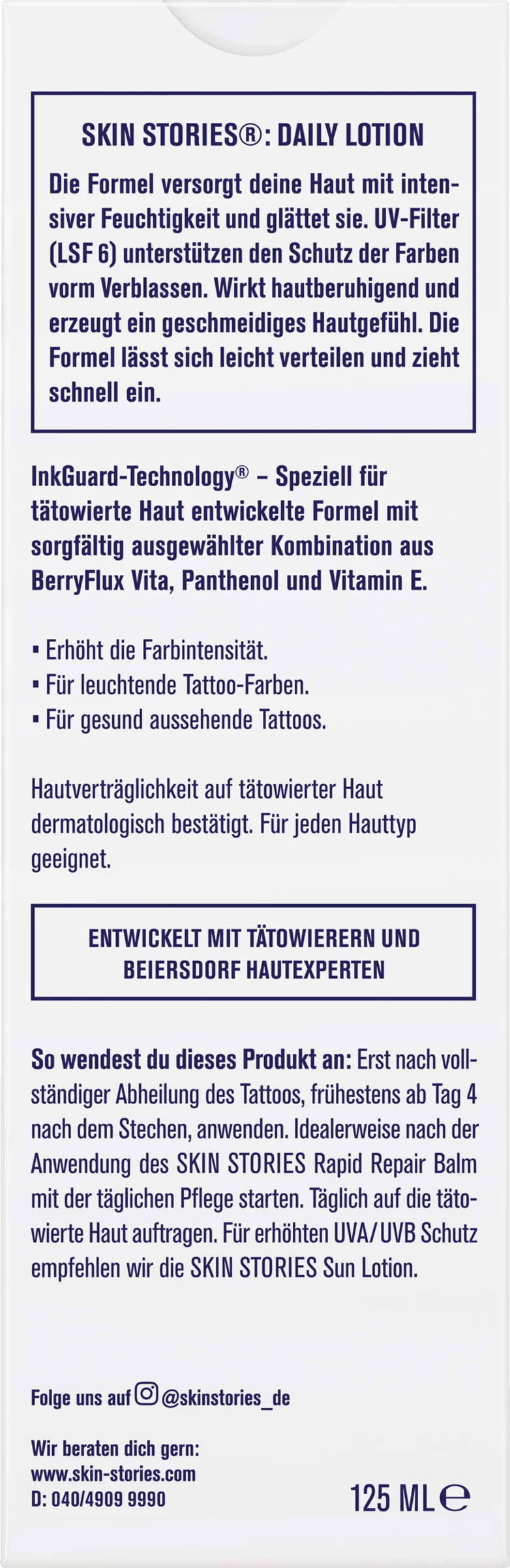 Skin Stories Tattoo Daily Lotion 2 Skin Stories Tattoo Daily Lotion – Bild 2