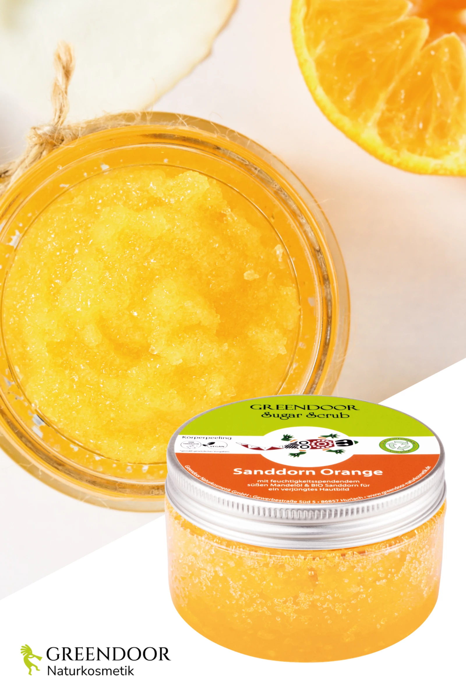 GREENDOOR Sugar Scrub Sanddorn Orange 4 GREENDOOR Sugar Scrub Sanddorn Orange – Bild 4