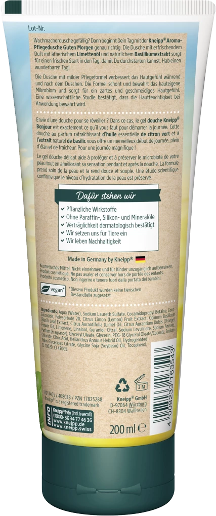 Kneipp Aroma-Pflegedusche Guten Morgen 2 Kneipp Aroma-Pflegedusche Guten Morgen – Bild 2