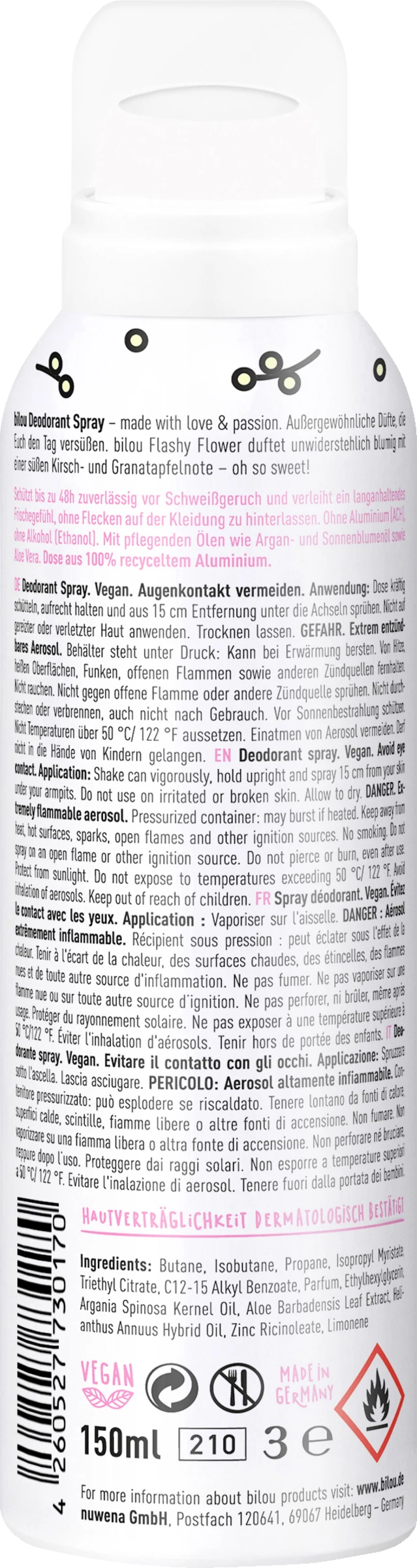 Bilou Deodorant Spray Flashy Flower 2 Bilou Deodorant Spray Flashy Flower – Bild 2