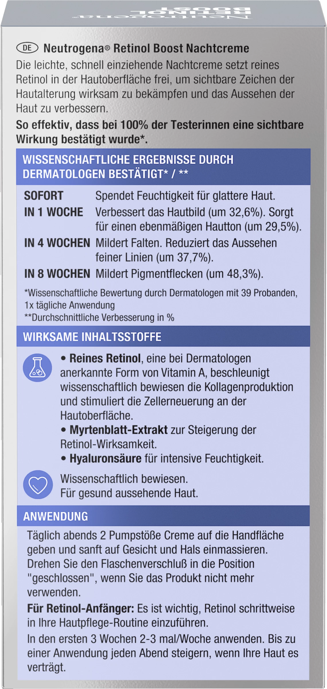 Neutrogena Anti-Age Retinol Boost Nachtcreme 3 Neutrogena Anti-Age Retinol Boost Nachtcreme – Bild 3