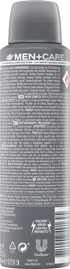 Dove Men+Care Anti-Transpirant Deo Spray Sport 2 Dove Men+Care Anti-Transpirant Deo Spray Sport – Bild 2