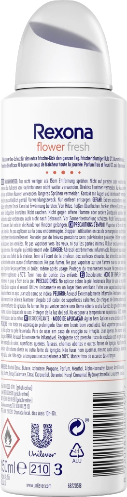 Rexona Deospray Flower Fresh 2 Rexona Deospray Flower Fresh – Bild 2