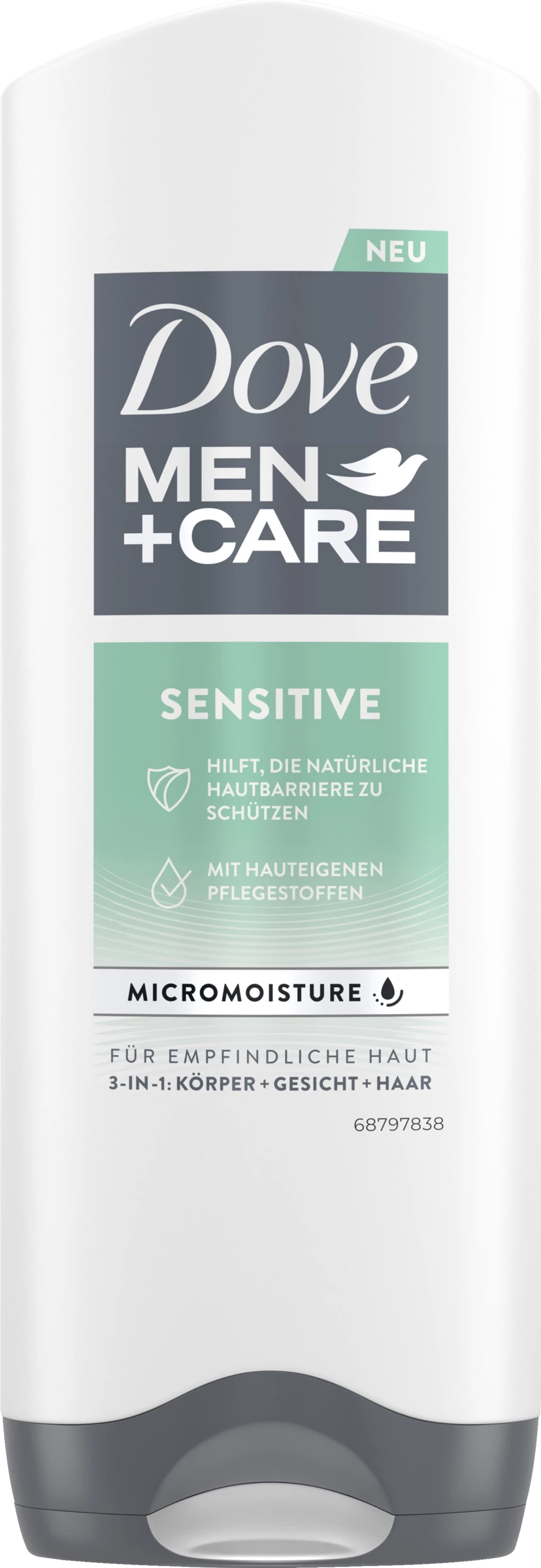 Dove Men+Care Duschgel Sensitive 1 Dove Men+Care Duschgel Sensitive