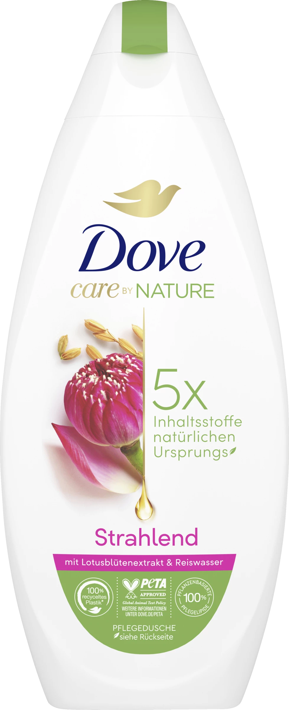 DOVE Care By Nature Pflegedusche Strahlend Mit Lotusblütenextrakt & Reiswasser 1 DOVE Care By Nature Pflegedusche Strahlend Mit Lotusblütenextrakt & Reiswasser