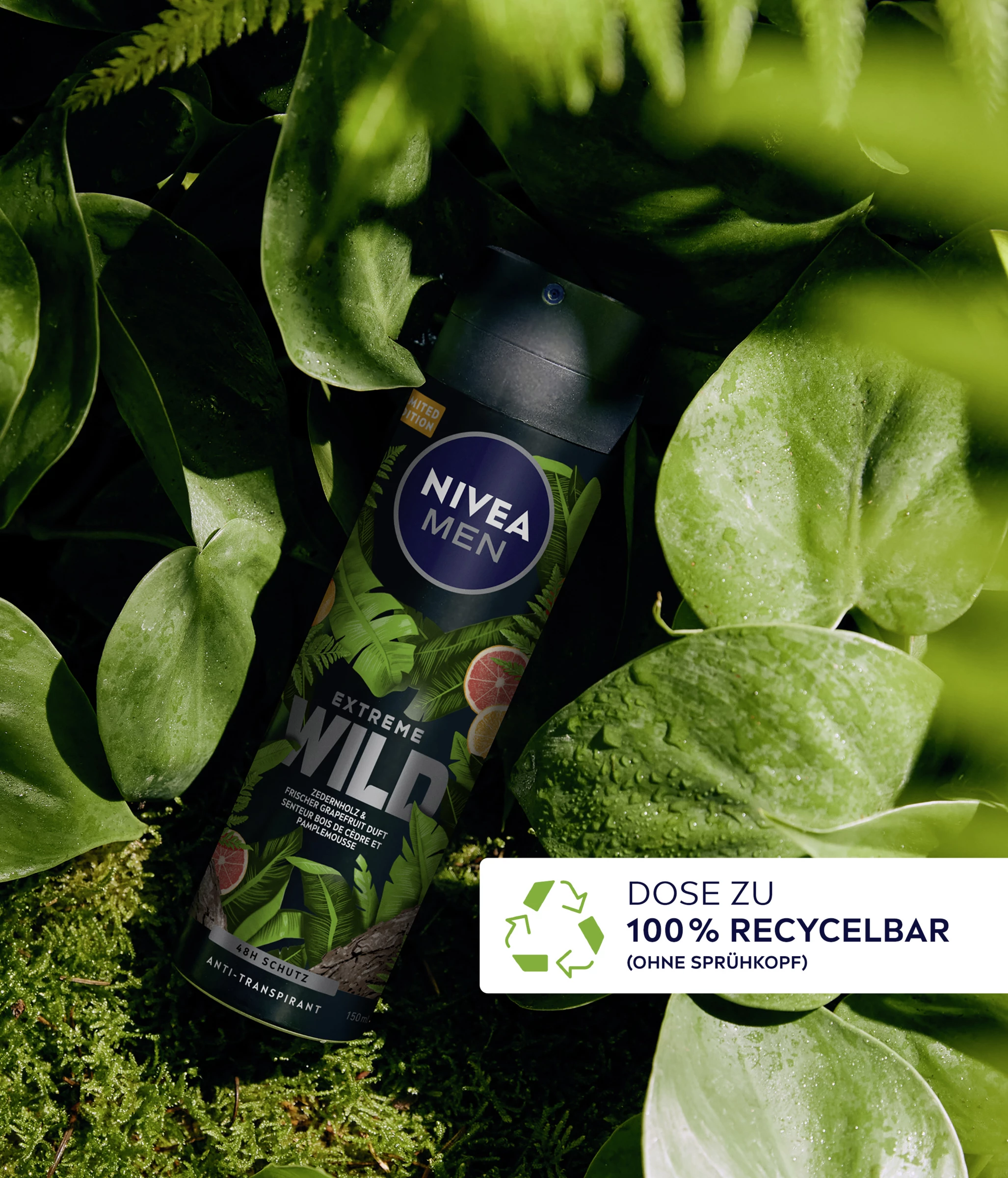 NIVEA MEN Anti-Transpirant Spray Extreme Wild Zedernholz 4 NIVEA MEN Anti-Transpirant Spray Extreme Wild Zedernholz – Bild 4
