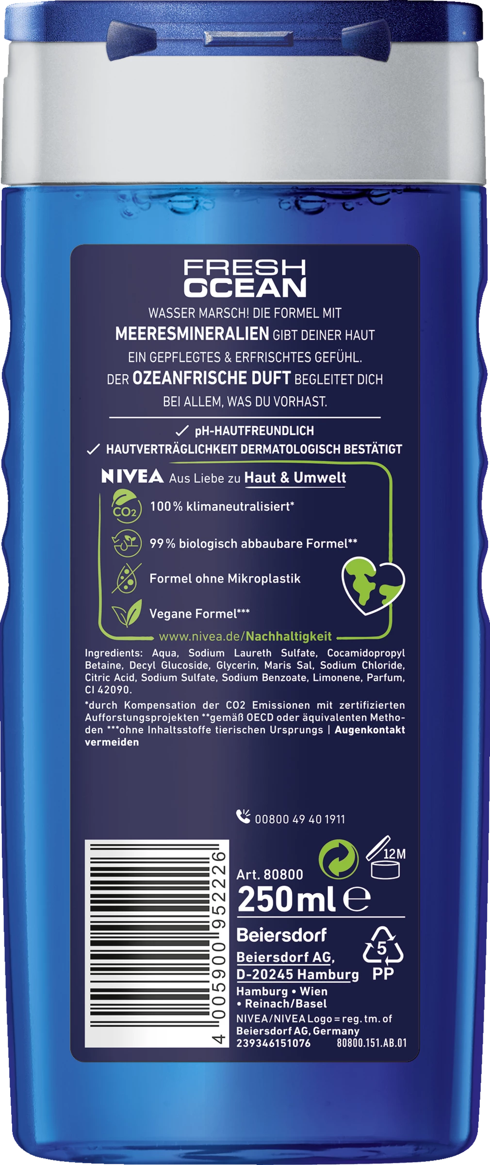 NIVEA MEN Duschgel Fresh Ocean 2 NIVEA MEN Duschgel Fresh Ocean – Bild 2