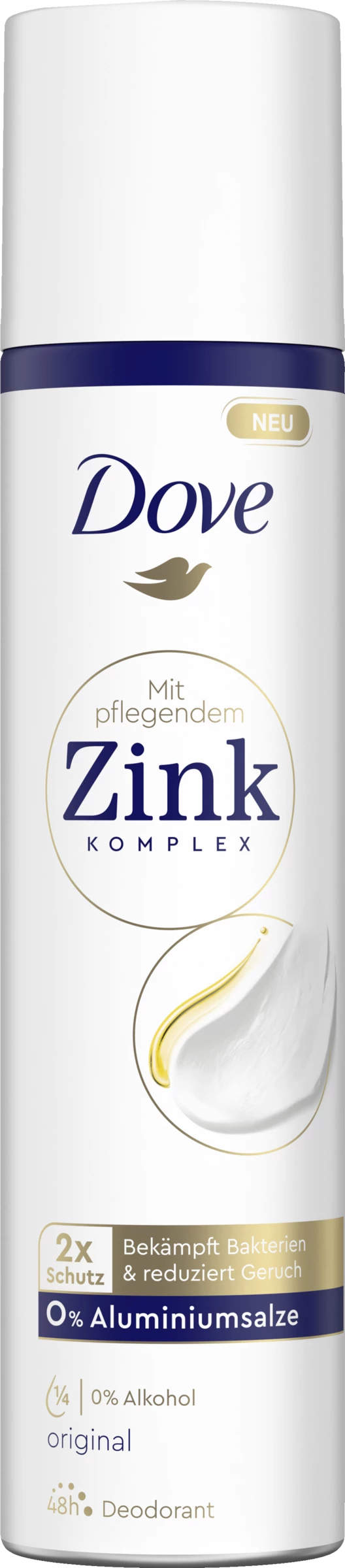 DOVE Deo Spray Original Mit Pflegendem Zink-Komplex 1 DOVE Deo Spray Original Mit Pflegendem Zink-Komplex