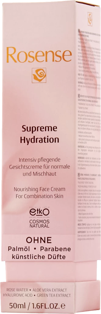 Rosense Supreme Hydration Intensiv Pflegende Gesichtscreme 1 Rosense Supreme Hydration Intensiv Pflegende Gesichtscreme
