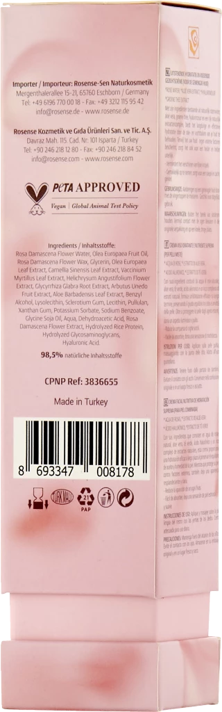 Rosense Supreme Hydration Intensiv Pflegende Gesichtscreme 2 Rosense Supreme Hydration Intensiv Pflegende Gesichtscreme – Bild 2