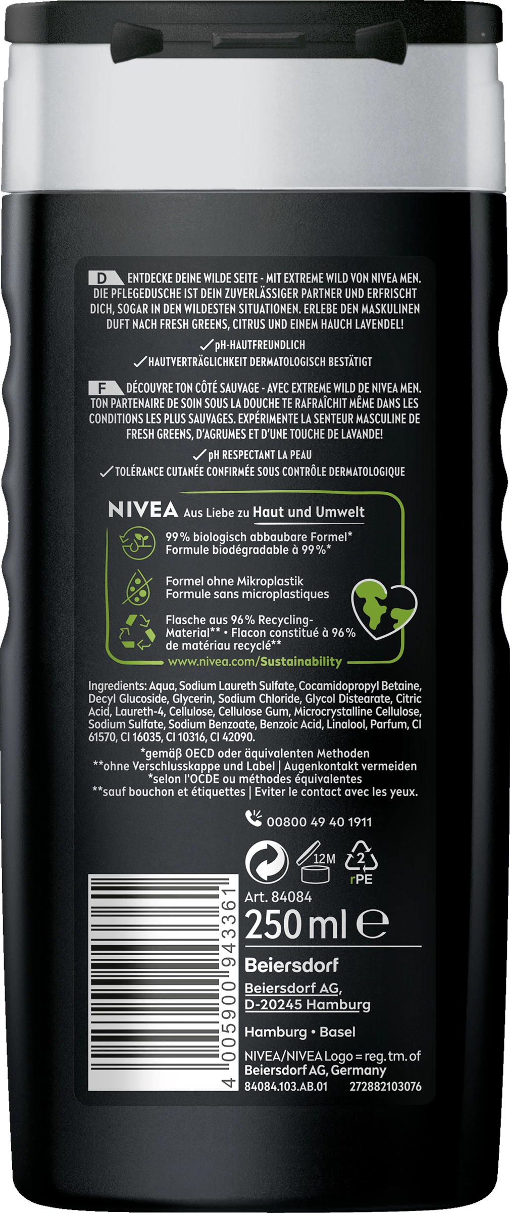 NIVEA MEN Dusche Extreme Wild Fresh Green 2 NIVEA MEN Dusche Extreme Wild Fresh Green – Bild 2