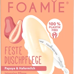Foamie Feste Duschpflege Papaya & Hafermilch