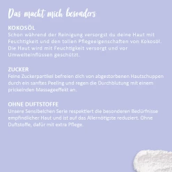 Puremetics 3in1 Dusch-Fluff Sensibelchen Mit Zuckerpeeling 7 Puremetics 3in1 Dusch-Fluff Sensibelchen Mit Zuckerpeeling -Compeed Geschäft MAM 8667196 SHOP IMAGE 1.4