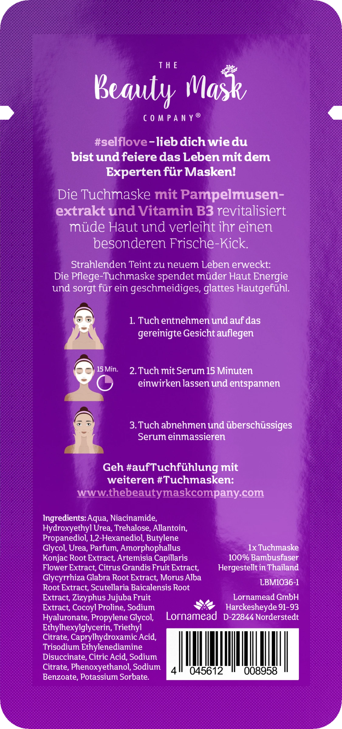 The Beauty Mask Company Tuchmaske Selflove 2 The Beauty Mask Company Tuchmaske Selflove – Bild 2