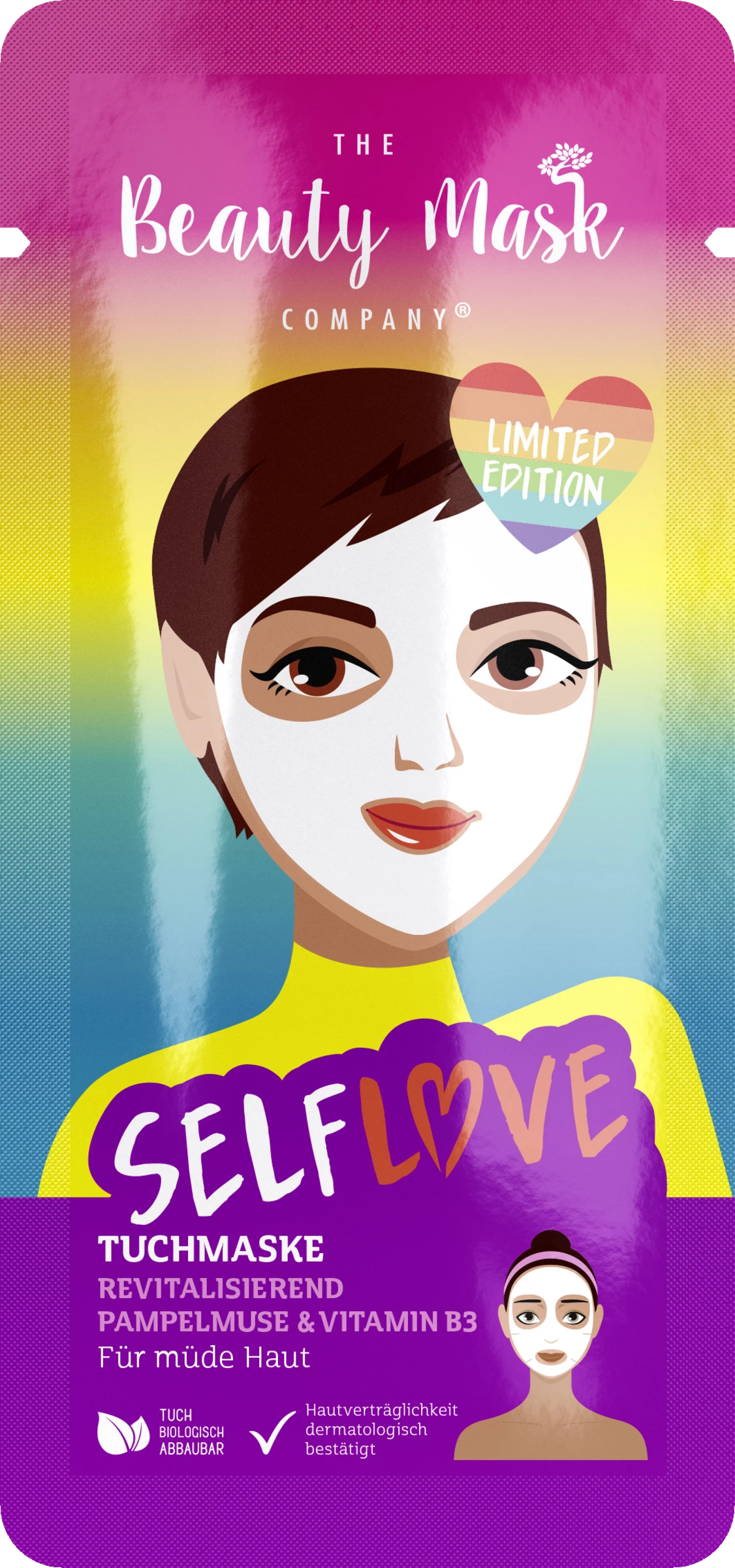 The Beauty Mask Company Tuchmaske Selflove 1 The Beauty Mask Company Tuchmaske Selflove