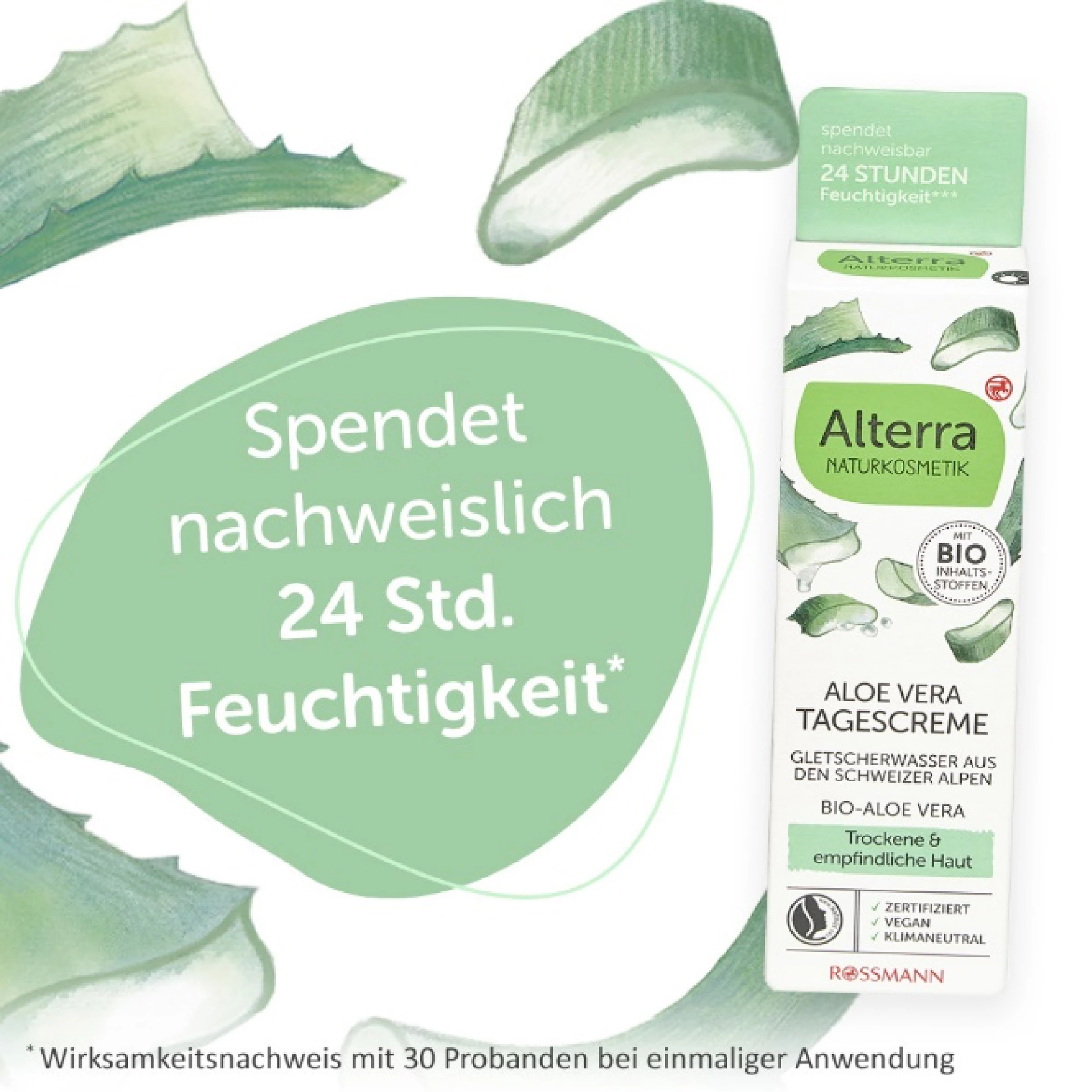 Alterra NATURKOSMETIK Tagescreme Bio-Aloe Vera & Gletscherwasser 3 Alterra NATURKOSMETIK Tagescreme Bio-Aloe Vera & Gletscherwasser – Bild 3