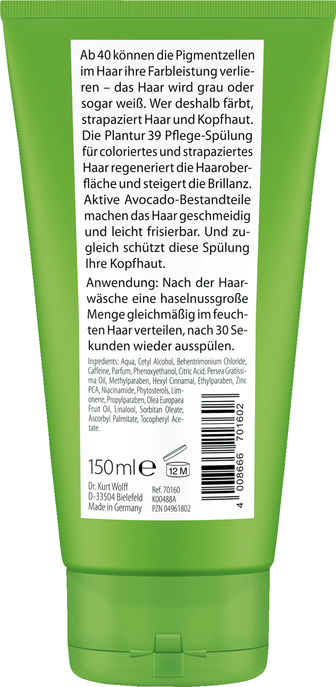 Dr. Wolff Plantur 39 Pflege-Spülung 2 Dr. Wolff Plantur 39 Pflege-Spülung – Bild 2