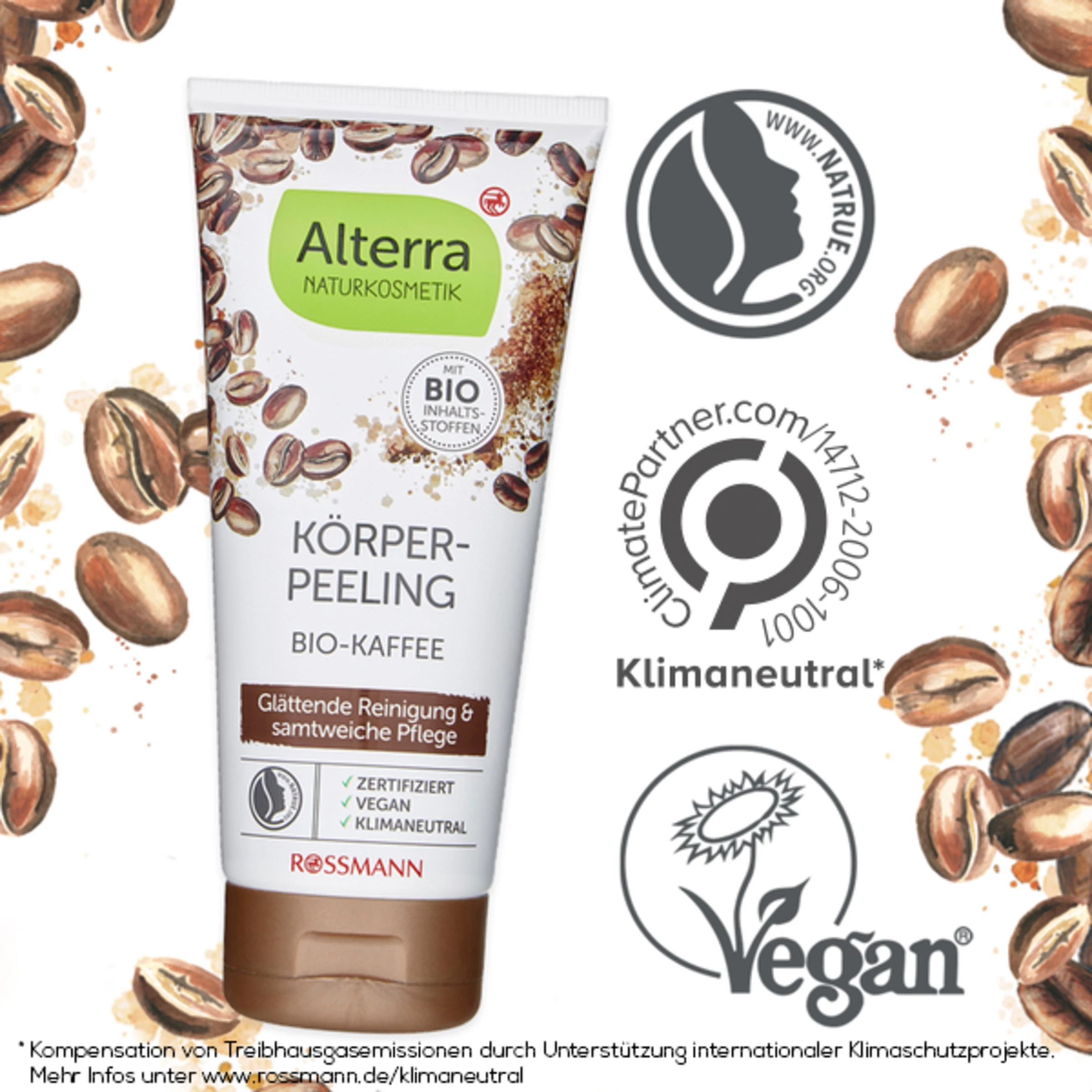 Alterra NATURKOSMETIK Body-Peeling Bio-Kaffee 5 Alterra NATURKOSMETIK Body-Peeling Bio-Kaffee – Bild 5
